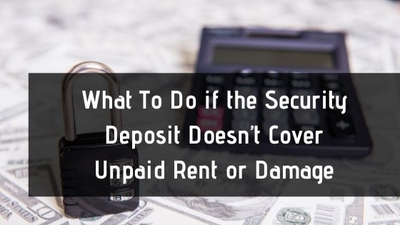 security deposit cover unpaid rent